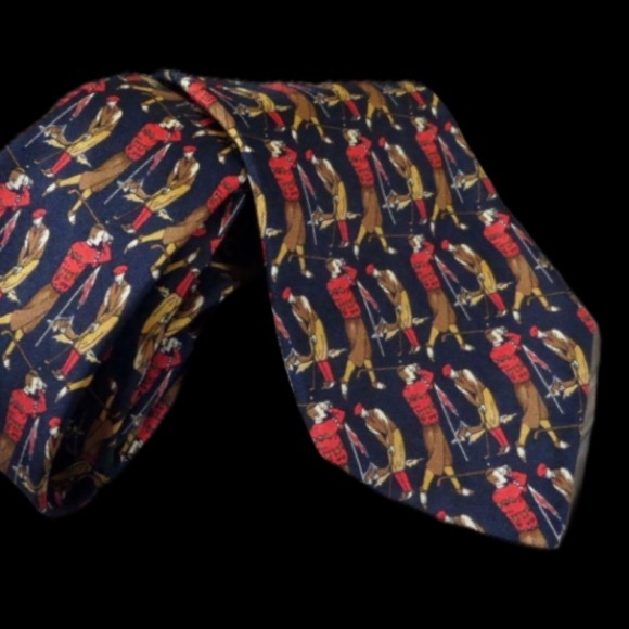 Salvatore Ferragamo Italian silk mens' tie - Picture 7 of 8